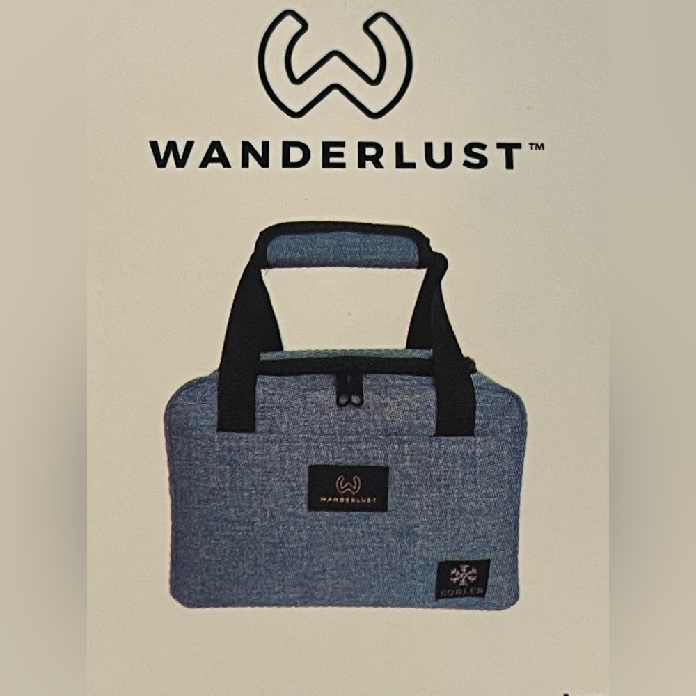 Wanderlust Blue Lunchbox Cooler Bag NEW